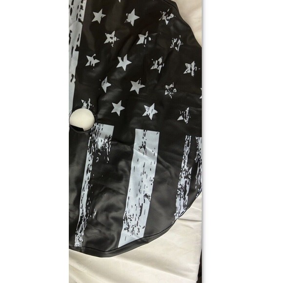 15 " Black White Vintage American Flag Spare Tire Cover Waterproof Dust-Proof - Picture 5 of 5
